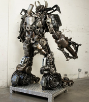 Megatron Inspired Recycled Metal Art Sculpture