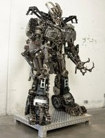 Megatron Inspired Recycled Metal Art Sculpture