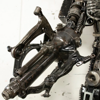 Megatron Inspired Recycled Metal Art Sculpture