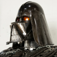 Darth Vader Inspired Recycled Metal Art Sculpture