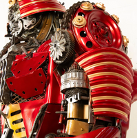 Samurai Recycled Metal Art Sculpture