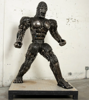 King Kong Inspired Recycled Metal Art Sculpture