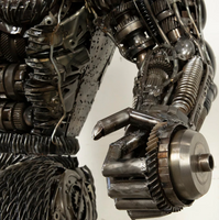 King Kong Inspired Recycled Metal Art Sculpture