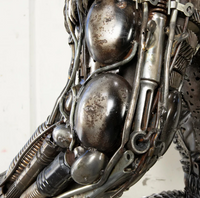 King Kong Inspired Recycled Metal Art Sculpture