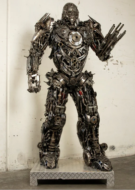 Lockdown Decepticon Inspired Recycled Metal Art Sculpture