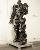 Lockdown Decepticon Inspired Recycled Metal Art Sculpture