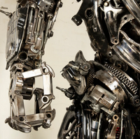 Lockdown Decepticon Inspired Recycled Metal Art Sculpture