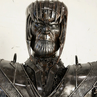 Thanos Inspired Recycled Metal Art Sculpture