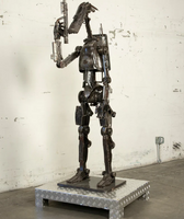 Droid Inspired Recycled Metal Sculpture