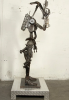 Droid Inspired Recycled Metal Sculpture