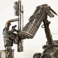 Droid Inspired Recycled Metal Sculpture