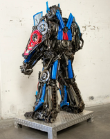 Optimus Prime Inspired Recycled Metal Art Sculpture