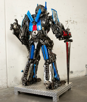 Optimus Prime Inspired Recycled Metal Art Sculpture