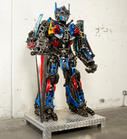 Optimus Prime Inspired Recycled Metal Art Sculpture