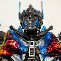 Optimus Prime Inspired Recycled Metal Art Sculpture