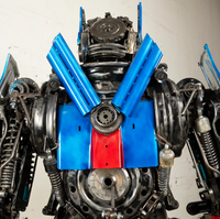 Optimus Prime Inspired Recycled Metal Art Sculpture