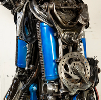 Optimus Prime Inspired Recycled Metal Art Sculpture