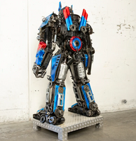 Optimus Prime Inspired Recycled Metal Art Sculpture