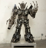 Megatron Inspired Recycled Metal Art Sculpture