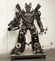 Megatron Inspired Recycled Metal Art Sculpture