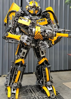 Bumblebee Inspired Recycled Metal Art Sculpture