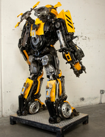 Bumblebee Inspired Recycled Metal Art Sculpture