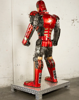 Iron Man Inspired Recycled Metal Art Sculpture