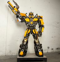 Bumblebee Inspired Recycled Metal Art Sculpture