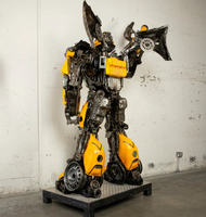 Bumblebee Inspired Recycled Metal Art Sculpture