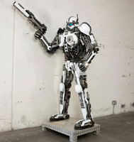 Storm Trooper Inspired Recycled Metal Art Sculpture