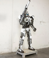 Storm Trooper Inspired Recycled Metal Art Sculpture