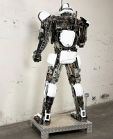 Storm Trooper Inspired Recycled Metal Art Sculpture