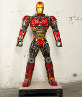 Iron Man Inspired Recycled Metal Art Sculpture