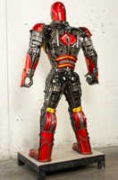 Iron Man Inspired Recycled Metal Art Sculpture