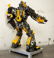 Bumblebee Inspired Recycled Metal Art Sculpture