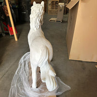 White Majestic Pony Life Size Statue