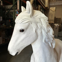 White Majestic Pony Life Size Statue