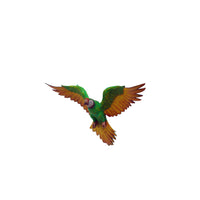 Green Flying Macaw Parrot Life Size Statue