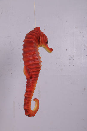 Small Red Seahorse Statue - LM Treasures 