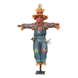 Comic Scarecrow on Post Life Size Statue - LM Treasures 