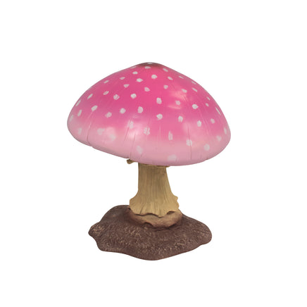 Small Pink Mushroom Over Sized Statue - LM Treasures 