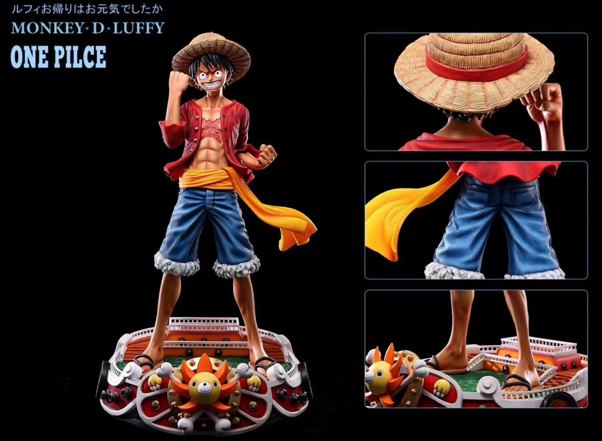 Life size statue of One Piece's Monkey D. Luffy unveiled in