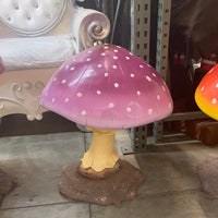 Small Purple Mushroom Over Sized Statue - LM Treasures 