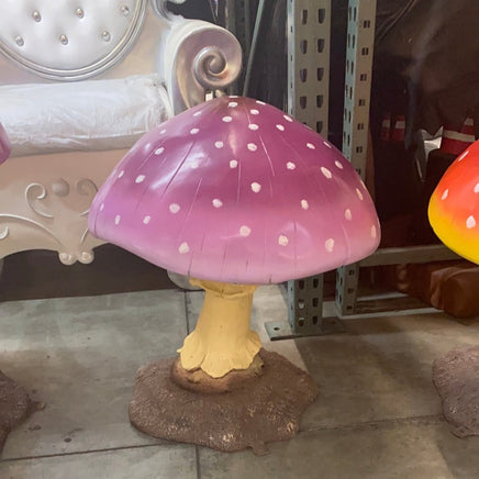 Small Purple Mushroom Over Sized Statue - LM Treasures 