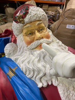 Santa Claus With Sack Life Size Christmas Statue - LM Treasures 